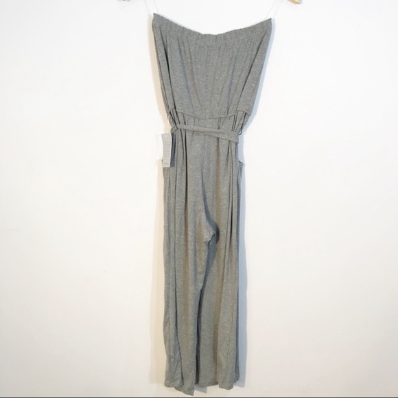 VELVET TORCH Strapless Waist Tie Jumpsuit - Picture 7 of 10